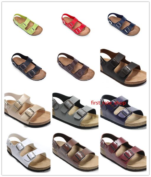 24 colors new brand brik arizona summer beach men women flats cork sandals casual slippers with buckle open-toed genuine leather shoes
24 colors new brand brik arizona summer beach men women flats cork sandals casual slippers with buckle open-toed genuine leather shoes