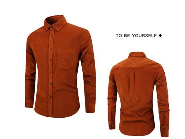 solid color mens corduroy shirts long sleeve turndown collar mens vintage casual shirts regular males clothing, White;black
solid color mens corduroy shirts long sleeve turndown collar mens vintage casual shirts regular males clothing, White;black