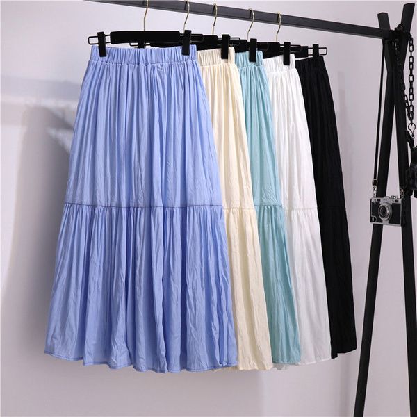 office lady skirt women 2020 summer new drape splicing wrinkles midi long skirt high-waisted a word women korean pleated, Black
office lady skirt women 2020 summer new drape splicing wrinkles midi long skirt high-waisted a word women korean pleated, Black