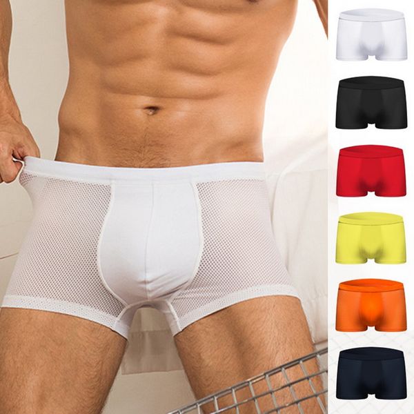 vertvie male underwear shorts boxers solid color underpants mesh breathable transparent mens panties ropa interior hombre, Black;white
vertvie male underwear shorts boxers solid color underpants mesh breathable transparent mens panties ropa interior hombre, Black;white