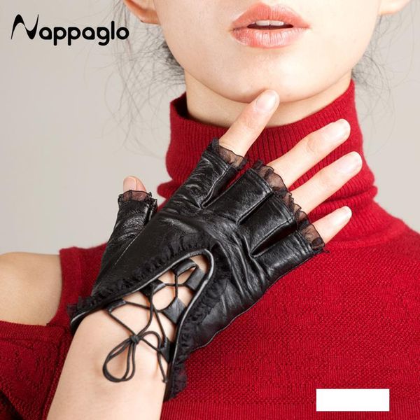 wholesale- nappaglo fashion women half finger genuine leather gloves lambskin lace mittens ladies dance driving gloves sheepskin, Blue;gray
wholesale- nappaglo fashion women half finger genuine leather gloves lambskin lace mittens ladies dance driving gloves sheepskin, Blue;gray