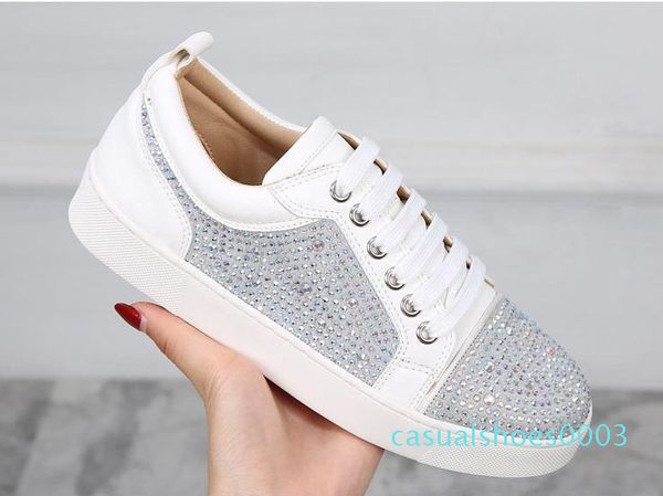 red bottom low cut spikes flats designer shoes for men women leather suedue red bottoms sneakers designer shoes 35-46 c03, Black
red bottom low cut spikes flats designer shoes for men women leather suedue red bottoms sneakers designer shoes 35-46 c03, Black