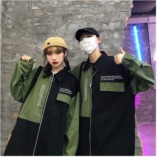 men's jacket 2019 autumn and winter new retro tooling wind couple with the same jacket youth personality fashion men's clothing, Black;brown
men's jacket 2019 autumn and winter new retro tooling wind couple with the same jacket youth personality fashion men's clothing, Black;brown