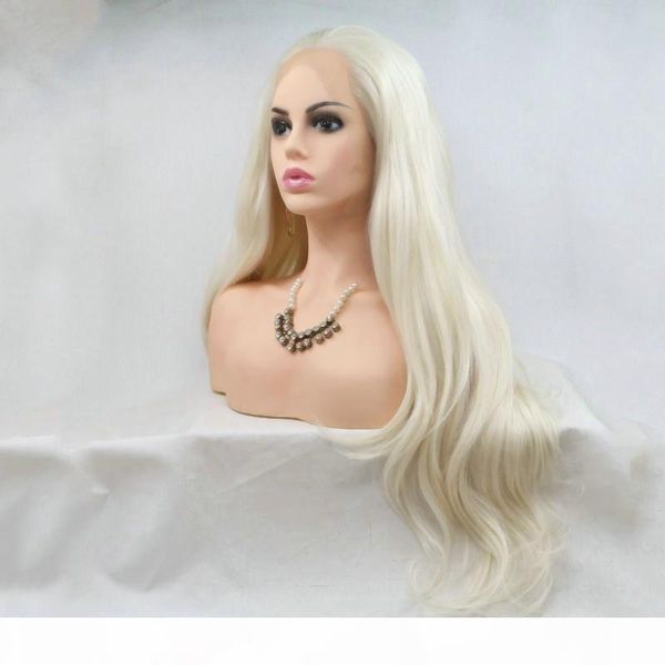 new part 60# pastel blonde synthetic lace front wigs for women natural wavy long handmade soft hair high temperature cosplay wig, Black
new part 60# pastel blonde synthetic lace front wigs for women natural wavy long handmade soft hair high temperature cosplay wig, Black