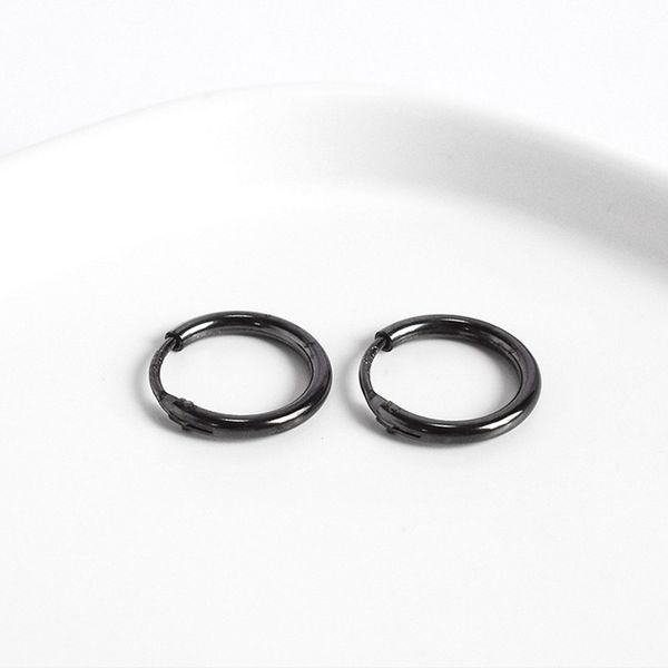 925 sterling silver round circle hoop earring for women ear clip black earrings fashion jewelry hoops piercing simple gifts, Golden;silver
925 sterling silver round circle hoop earring for women ear clip black earrings fashion jewelry hoops piercing simple gifts, Golden;silver
