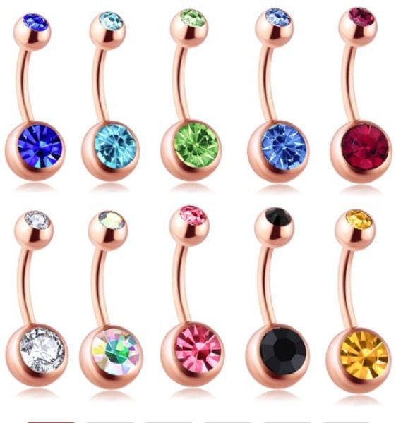 rose gold 14g surgical steel curved navel ring piercings women belly button rings screw earring body jewelry, Silver
rose gold 14g surgical steel curved navel ring piercings women belly button rings screw earring body jewelry, Silver