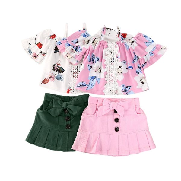 fashion summer toddler baby girls clothes set lovely toddler lace floral off shoulder ruffles sleeve t shirts shorts outfits, White
fashion summer toddler baby girls clothes set lovely toddler lace floral off shoulder ruffles sleeve t shirts shorts outfits, White