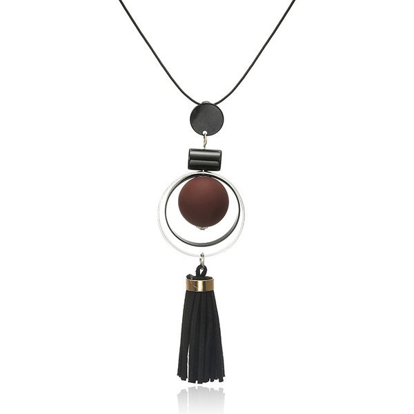 south korea the new retro matte sweater chain accessories manufacturers selling specials tassel circle long necklace, Silver
south korea the new retro matte sweater chain accessories manufacturers selling specials tassel circle long necklace, Silver