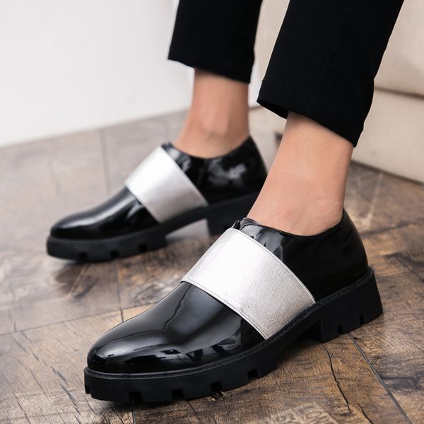 2019 new style men's formal wear shoes new style england foot covering trend leather shoes daily life casual youth fashion trend, Black
2019 new style men's formal wear shoes new style england foot covering trend leather shoes daily life casual youth fashion trend, Black