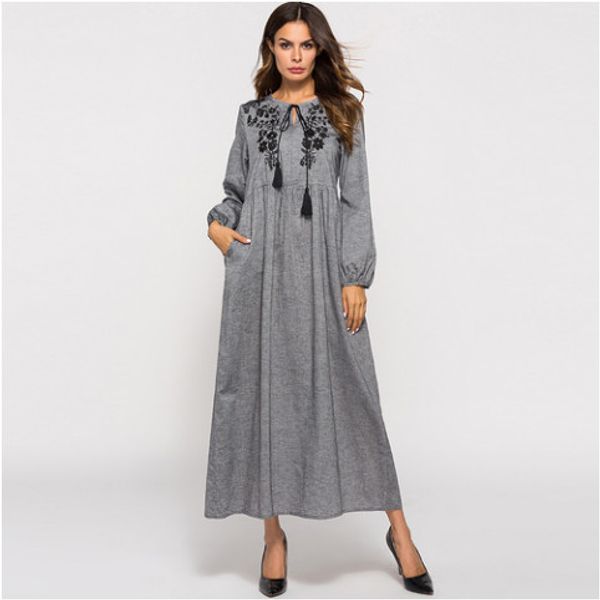islamic arab abaya dress women full sleeve vintage embroidery maxi long tassel dress muslim turkish middle east dubai abaya fw65, Red
islamic arab abaya dress women full sleeve vintage embroidery maxi long tassel dress muslim turkish middle east dubai abaya fw65, Red