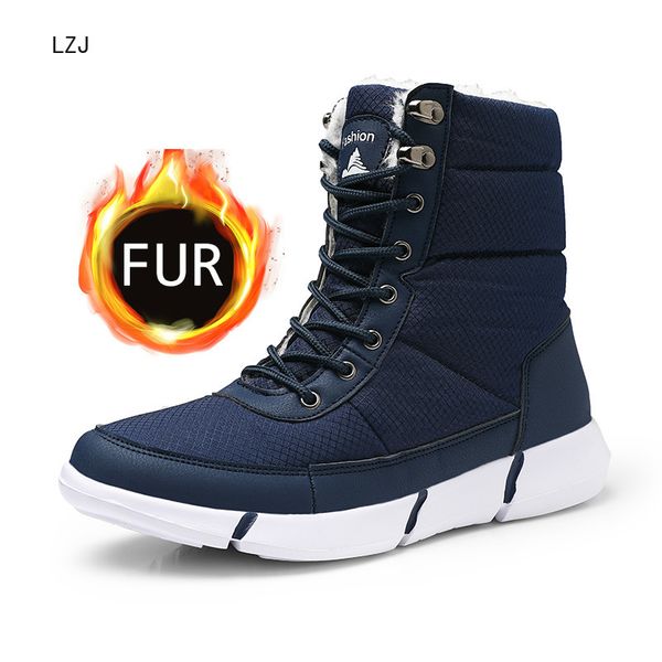 lzj 2019 winter waterproof snow men boots shoes with fur plush warm male casual women mid-calf boot sneakers new 36-48, Black
lzj 2019 winter waterproof snow men boots shoes with fur plush warm male casual women mid-calf boot sneakers new 36-48, Black