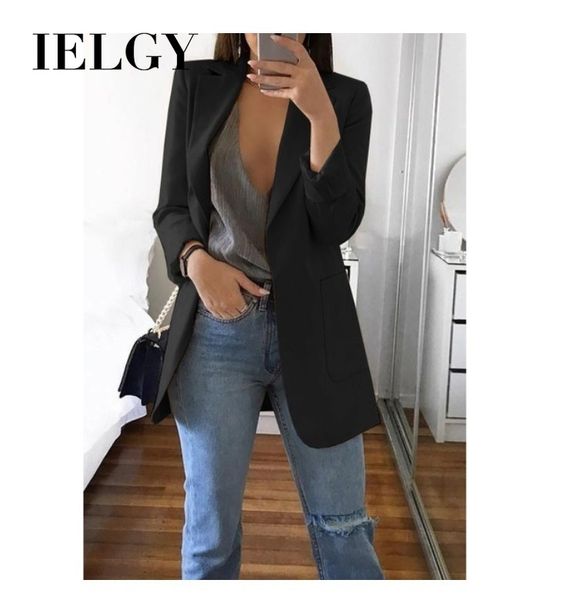 ielgy europe and the united states explosion models women's jacket fashion lapel slim cardigan temperament suit jacket female, White;black
ielgy europe and the united states explosion models women's jacket fashion lapel slim cardigan temperament suit jacket female, White;black