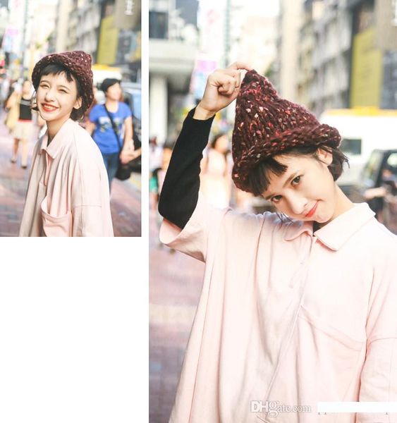 high-quality new hand-woven multi-color wool wool flanging pointed hat, curling cap, warm hat wholesale ing, Blue;gray
high-quality new hand-woven multi-color wool wool flanging pointed hat, curling cap, warm hat wholesale ing, Blue;gray
