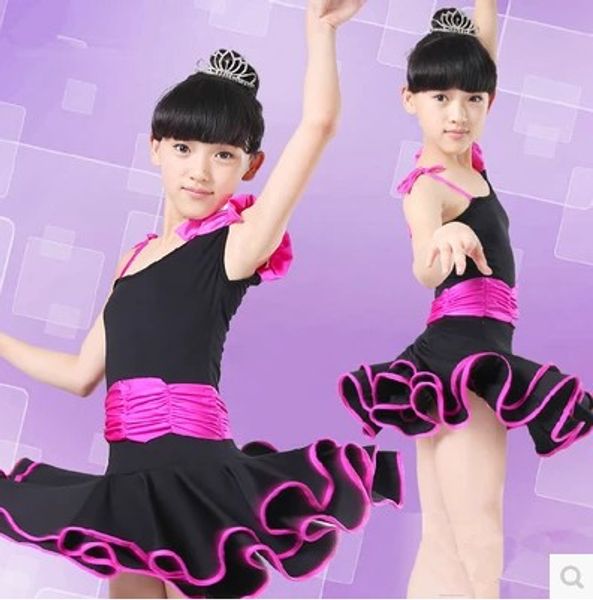 children's latin dance costume spring and autumn girls practice clothes children's latin dance princess dress costumes, Black;red
children's latin dance costume spring and autumn girls practice clothes children's latin dance princess dress costumes, Black;red