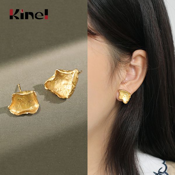 kinel 2020 new earrings korea 100% 925 sterling silver 18k gold asymmetry stud earrings texture womens jewelry, Golden;silver
kinel 2020 new earrings korea 100% 925 sterling silver 18k gold asymmetry stud earrings texture womens jewelry, Golden;silver