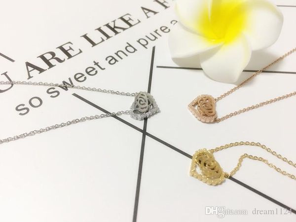 new vintage jewelry rose flower heart pendant necklace choker stainless steel pendant necklaces for women gift, Silver
new vintage jewelry rose flower heart pendant necklace choker stainless steel pendant necklaces for women gift, Silver
