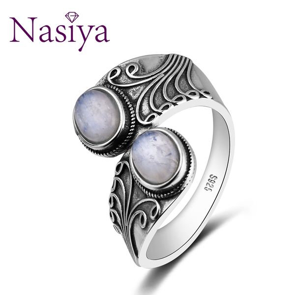 nasiya new design punk hiphop ring with two moonstone for men and women 925 sterling silver jewelry party birthday gift, Golden;silver
nasiya new design punk hiphop ring with two moonstone for men and women 925 sterling silver jewelry party birthday gift, Golden;silver