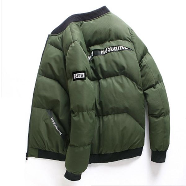 men's winter jacket cotton clothing trend slim handsome collar collar thick cotton men's clothing gc005, Black
men's winter jacket cotton clothing trend slim handsome collar collar thick cotton men's clothing gc005, Black