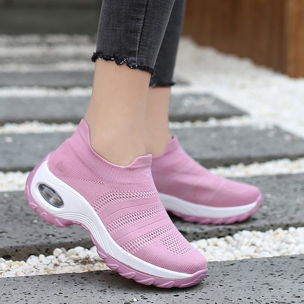 Women Sneakers Air Cushion Platform Shoes Bayan Anti-slip Sport Shoes Solid Breathable Sock Footwear
Women Sneakers Air Cushion Platform Shoes Bayan Anti-slip Sport Shoes Solid Breathable Sock Footwear