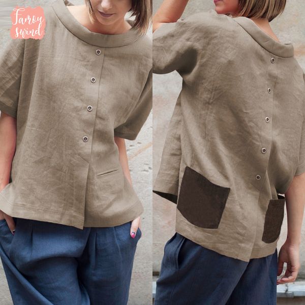 урожай сыпучие крупногабаритные женщин блузки хлопок топы 2019 лето с коротким рукавом кнопки повседневный карманы лоскутная blusas, White
урожай сыпучие крупногабаритные женщин блузки хлопок топы 2019 лето с коротким рукавом кнопки повседневный карманы лоскутная blusas, White