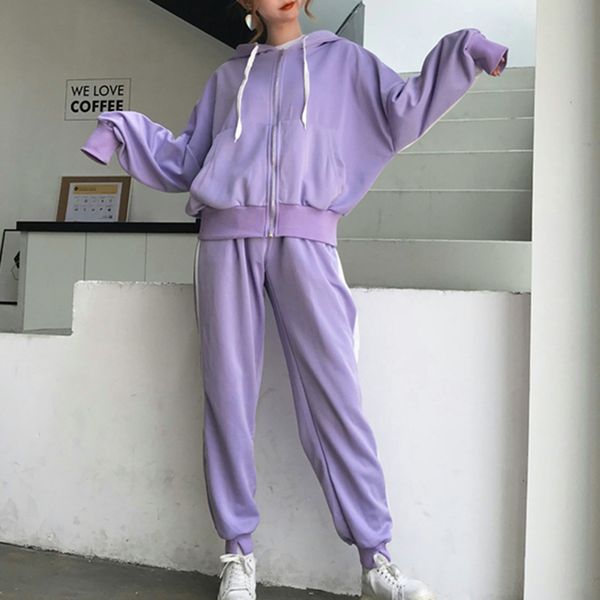 workout tracksuits women zipper crop drawstring calf length pants patchwork sports suits oversize coat fitness clothing, Black;blue
workout tracksuits women zipper crop drawstring calf length pants patchwork sports suits oversize coat fitness clothing, Black;blue