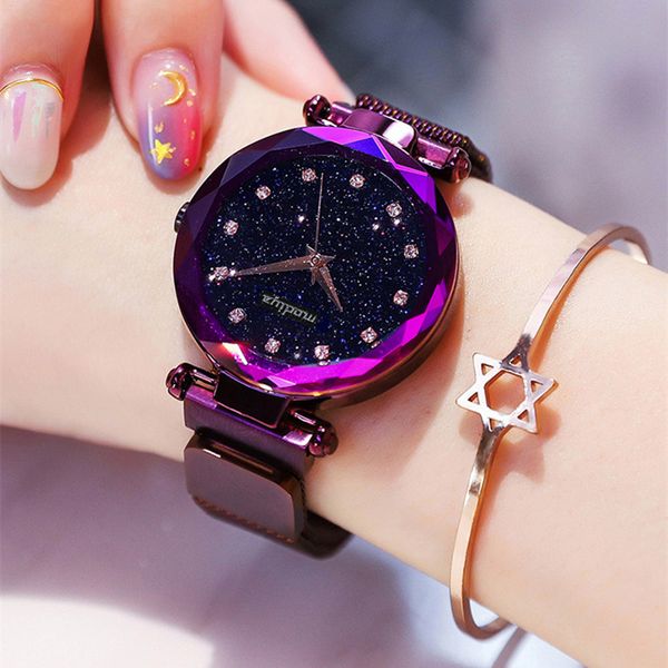 Luxury Diamond Rose Gold Women Watches Fashion Ladies Starry Sky Magnetic Watch Casual Mesh Steel Rhinestone Female Wristwatch
Luxury Diamond Rose Gold Women Watches Fashion Ladies Starry Sky Magnetic Watch Casual Mesh Steel Rhinestone Female Wristwatch