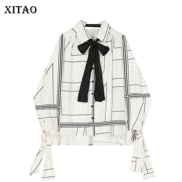 xitao plaid print bow single breasted shirt women 2020 spring niche full sleeve turn down shirt minority casual style dmy3646, White
xitao plaid print bow single breasted shirt women 2020 spring niche full sleeve turn down shirt minority casual style dmy3646, White