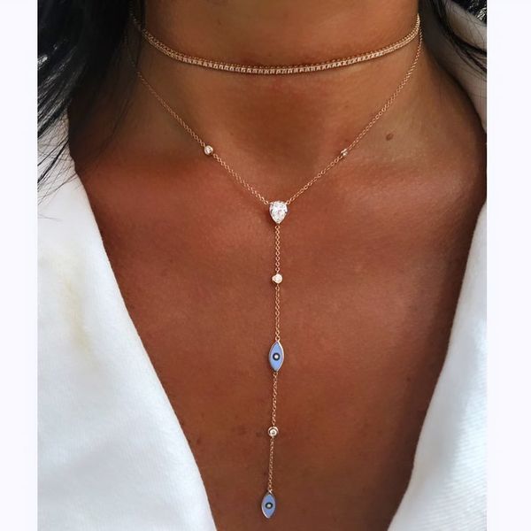 enamel evil eye charm necklace cute lovely eye white cz link chain long y lariat women necklaces jewelry, Silver
enamel evil eye charm necklace cute lovely eye white cz link chain long y lariat women necklaces jewelry, Silver