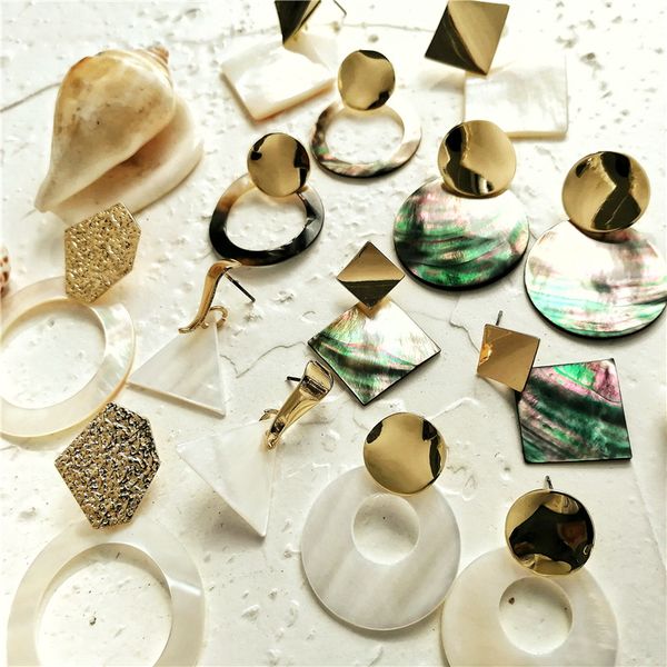 if me fashion 2019 korean shell geometric round gold sequin drop earrings for women irregular lover dangle earring jewelry gifts, Silver
if me fashion 2019 korean shell geometric round gold sequin drop earrings for women irregular lover dangle earring jewelry gifts, Silver