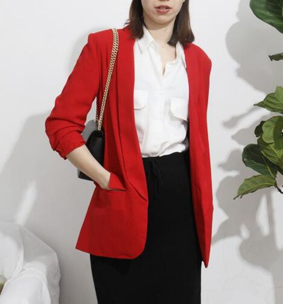 women korean version of the new boutique special personality trend temperament spring and autumn seven-minute sleeve suit jacket / xs-l, White;black
women korean version of the new boutique special personality trend temperament spring and autumn seven-minute sleeve suit jacket / xs-l, White;black