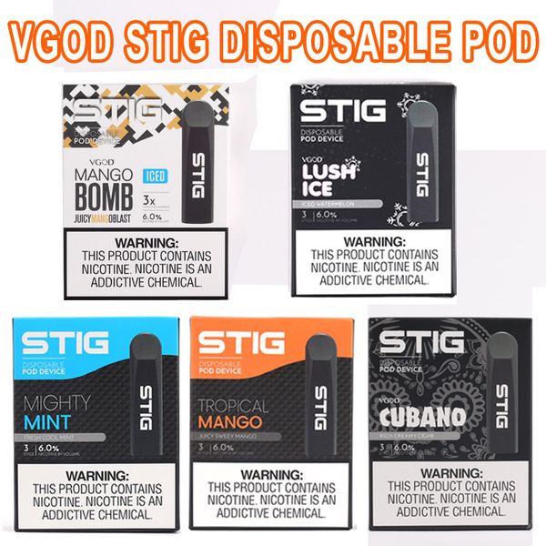 100% original vgod stig disposable pod device 3pcs pack 270mah battery 1.2ml cartridge vape pen kit vs novo juul kit refly
100% original vgod stig disposable pod device 3pcs pack 270mah battery 1.2ml cartridge vape pen kit vs novo juul kit refly