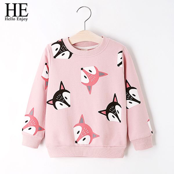 he hello enjoy toddler girl long sleeve cartoon print fox pullover sweatshirt autumn kids tshirt boys clothes children tees y190516, Blue
he hello enjoy toddler girl long sleeve cartoon print fox pullover sweatshirt autumn kids tshirt boys clothes children tees y190516, Blue