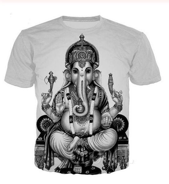 new fashion mens / womans ganesha shirt summer style funny 3d print casual t-shirt plus size t0118, White;black
new fashion mens / womans ganesha shirt summer style funny 3d print casual t-shirt plus size t0118, White;black