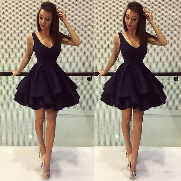 little black prom dresses deep v neck satin 8th grade party dresses custom made homecoming dresses, Blue;pink
little black prom dresses deep v neck satin 8th grade party dresses custom made homecoming dresses, Blue;pink