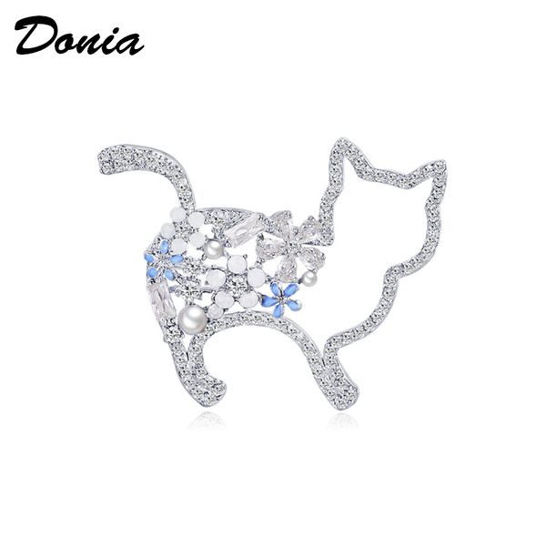 donia jewelry european and american popular cat brooch copper micro inlaid zircon brooch gift brooch christmas coat scarf accessories, Gray
donia jewelry european and american popular cat brooch copper micro inlaid zircon brooch gift brooch christmas coat scarf accessories, Gray
