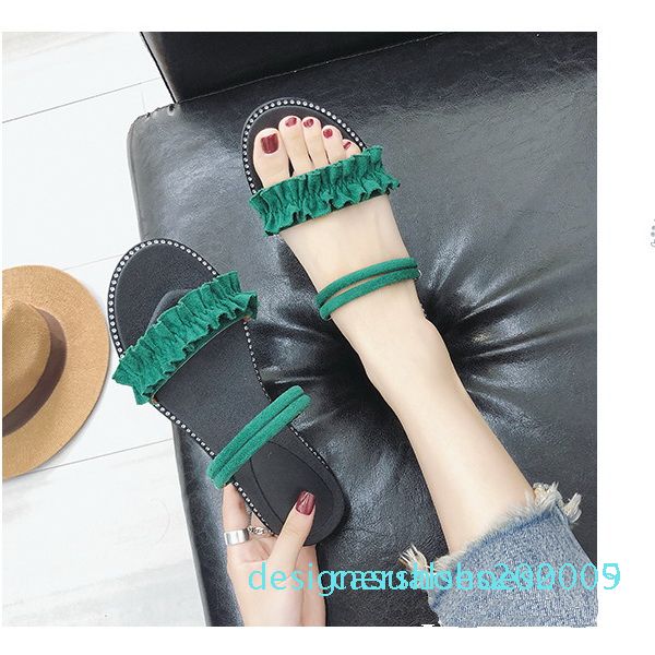 new low heels suede women designer sandals lady fashion casual beach shoes female slippers green/khaki/black/pink color d05
new low heels suede women designer sandals lady fashion casual beach shoes female slippers green/khaki/black/pink color d05