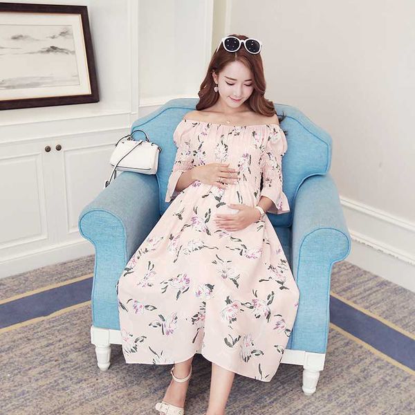 2020 summer pregnant women plus size chiffon dress half sleeve maternity long loose floral printing maxi beach dress wholesale, White
2020 summer pregnant women plus size chiffon dress half sleeve maternity long loose floral printing maxi beach dress wholesale, White