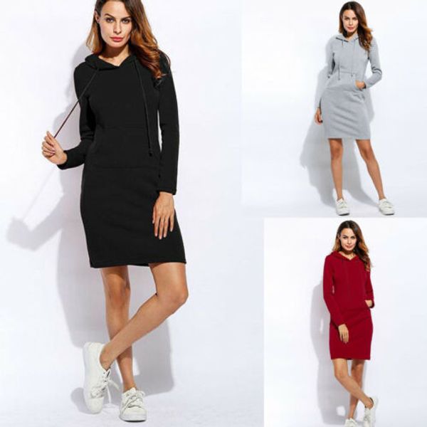 winter women female lady casual sport active cool solid plaid pullover hooded long dress hoodie sweatshirt dress bodycon, Black
winter women female lady casual sport active cool solid plaid pullover hooded long dress hoodie sweatshirt dress bodycon, Black