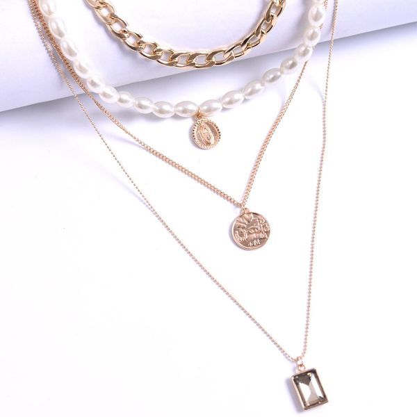 hwasy1804 creative fashion pearl necklace with rhinestone queen's head necklace party long multi-layer sweater chain, Silver
hwasy1804 creative fashion pearl necklace with rhinestone queen's head necklace party long multi-layer sweater chain, Silver