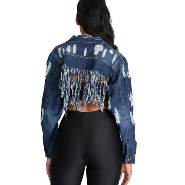 2020 autumn streetwear women denim jacket coat casual outwear fashion new short ripped jeans jacket coats, Black;brown
2020 autumn streetwear women denim jacket coat casual outwear fashion new short ripped jeans jacket coats, Black;brown