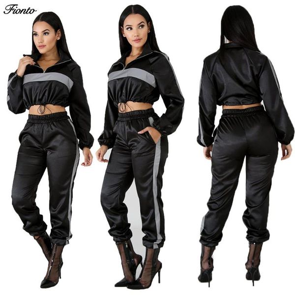 2020 new listing ladies reflective two-piece silver patchwork waist sweatshirt elastic drawstring pants sportswear, Black;blue
2020 new listing ladies reflective two-piece silver patchwork waist sweatshirt elastic drawstring pants sportswear, Black;blue