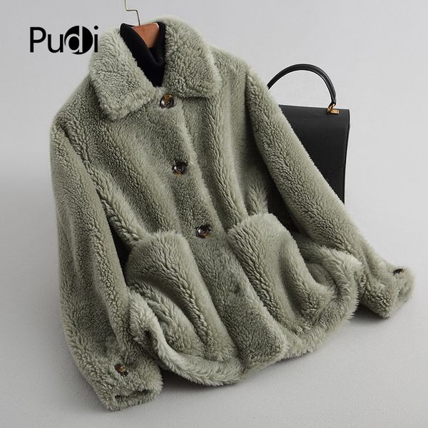 pudi women's winter warm sheep shearing fur coat oversize lady female real fur coats jacket over size parkas a18116, Black
pudi women's winter warm sheep shearing fur coat oversize lady female real fur coats jacket over size parkas a18116, Black