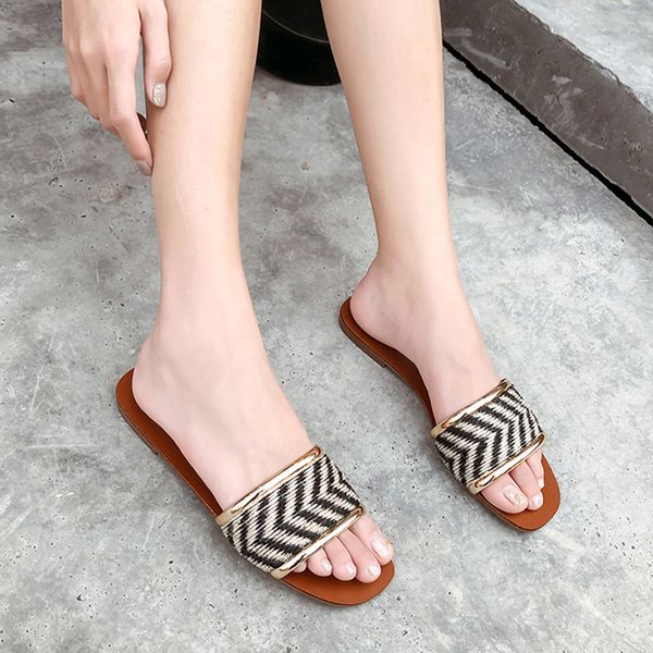 woman slippers summer sandals casual outdoor slip on shoes fashion bohemian sandals beach ladies flats womens slippers, Black
woman slippers summer sandals casual outdoor slip on shoes fashion bohemian sandals beach ladies flats womens slippers, Black