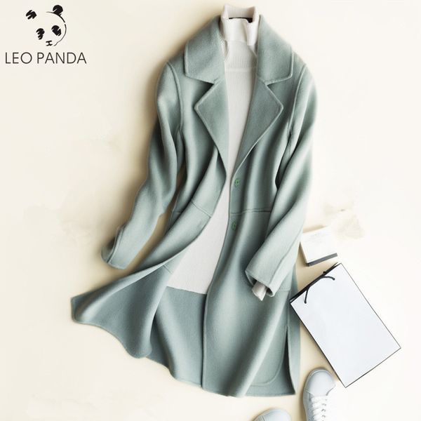 100% wool coat female autumn mid long double sided cashmere jacket women outerwear new winter woolen coats office lady clothes, Black
100% wool coat female autumn mid long double sided cashmere jacket women outerwear new winter woolen coats office lady clothes, Black