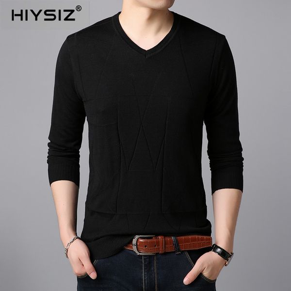 hiysiz sweater men 2019 solid v-neck long sleeves casual autumn winter streetwear fashion style knit sweaters pullover sw067, White;black
hiysiz sweater men 2019 solid v-neck long sleeves casual autumn winter streetwear fashion style knit sweaters pullover sw067, White;black