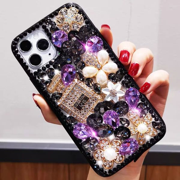 Shiny Rhinestone Diamond Phone case DIY perfume bottle and flower Cover cases for iphone 11Pro max XS XR MAX iphone6 7 8plus
Shiny Rhinestone Diamond Phone case DIY perfume bottle and flower Cover cases for iphone 11Pro max XS XR MAX iphone6 7 8plus