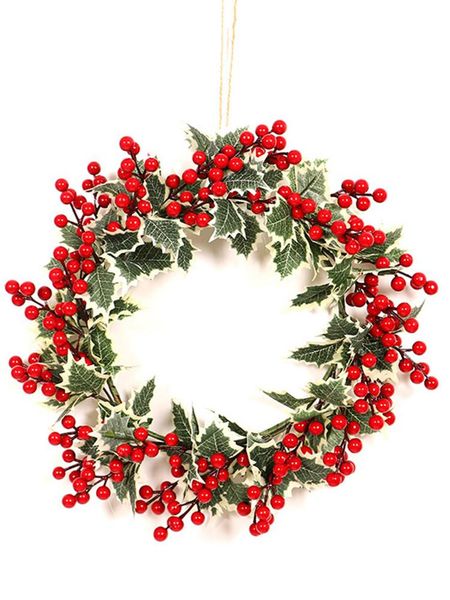 christmas decoration for home wreath red fruit white edge wreath simulation berry decoration christmas wall
christmas decoration for home wreath red fruit white edge wreath simulation berry decoration christmas wall