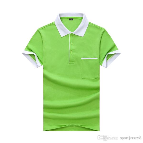 beaded contrast lapel with pocket slim polo summer short sleeve green white t-shirt jh-015-020, Black
beaded contrast lapel with pocket slim polo summer short sleeve green white t-shirt jh-015-020, Black