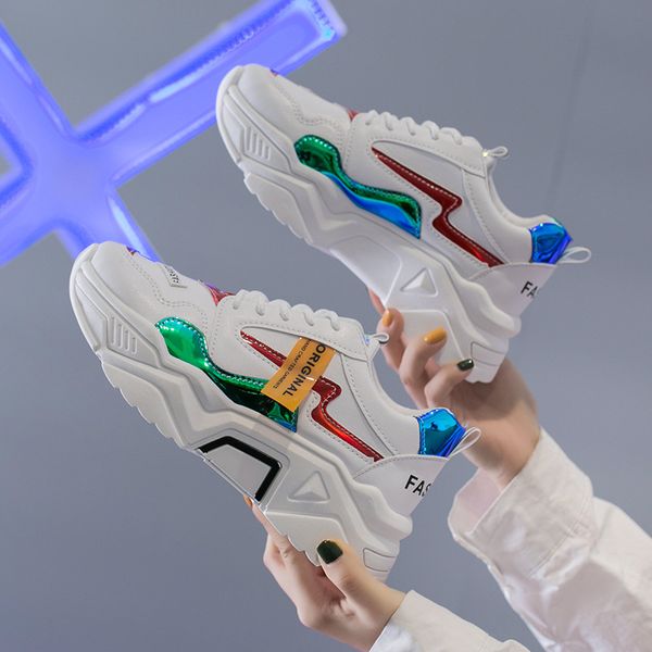 old shoes female ins sneakers female students korean 2019 new breathable color matching shoes harajuku style running, Black
old shoes female ins sneakers female students korean 2019 new breathable color matching shoes harajuku style running, Black