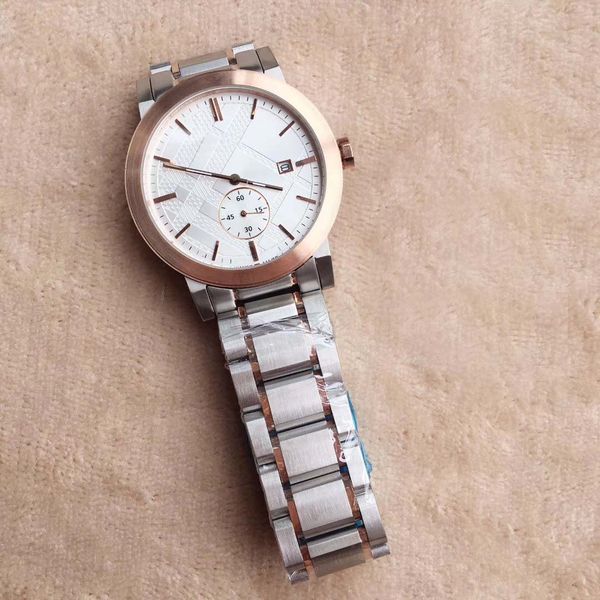 wristwatch fashion men british chronograph white quartz two date mens watch 42mm watches tone stainless steel bracelet style dial eltxn, Slivery;brown
wristwatch fashion men british chronograph white quartz two date mens watch 42mm watches tone stainless steel bracelet style dial eltxn, Slivery;brown